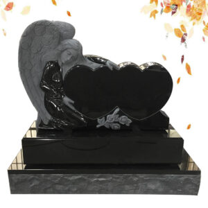 fabricant de pierre tombale de granit de forme de coeur de personnalisation