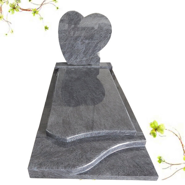 pierre tombale coeur design