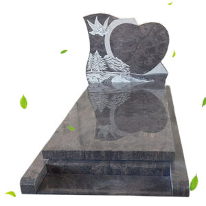 pierre tombale forme coeur