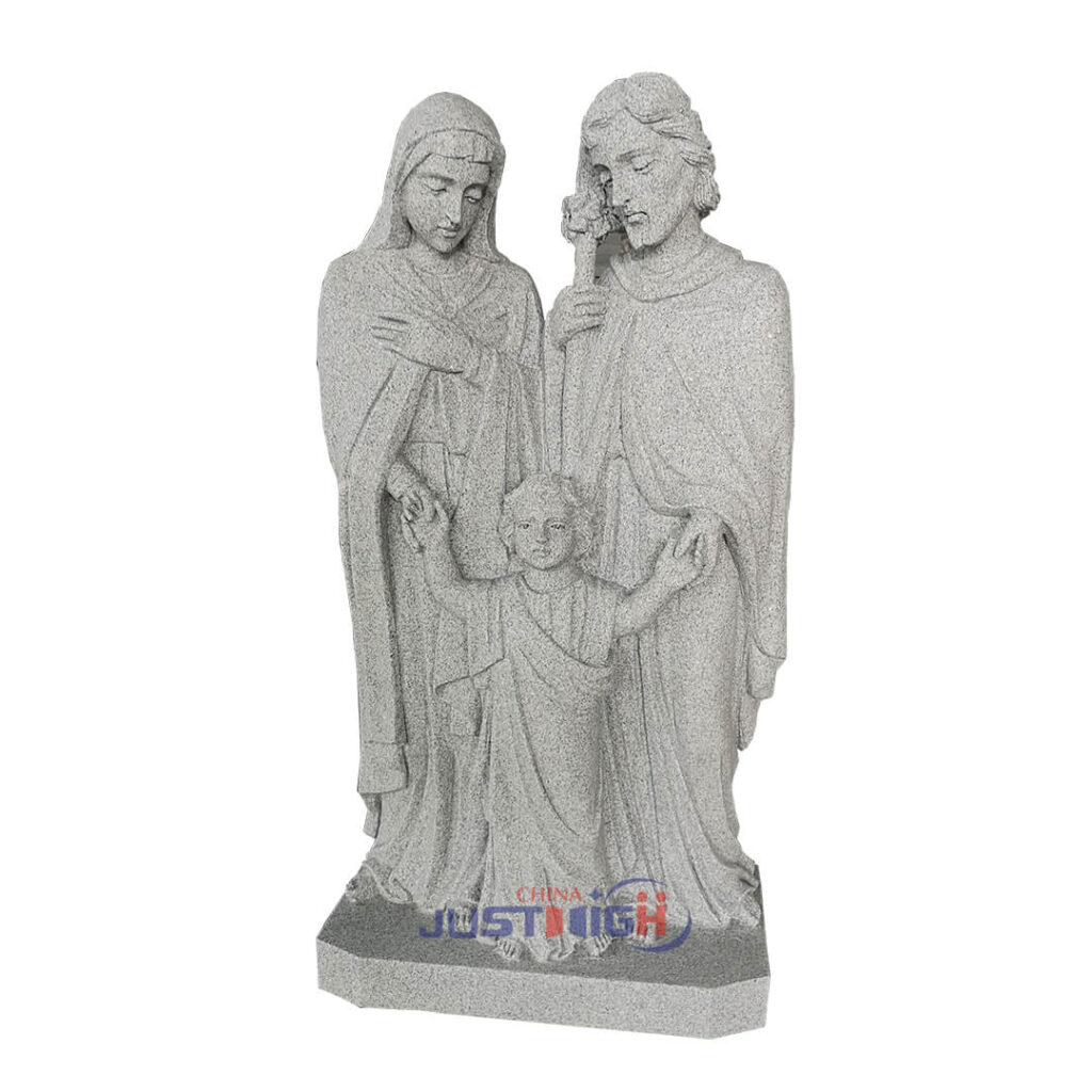 Gris Sainte Famille Sculptures Religieux