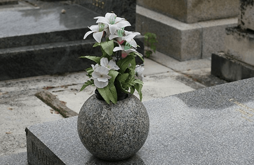 vase funéraire granit pas cher