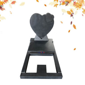 301-1 noir fin granit pierre tombale