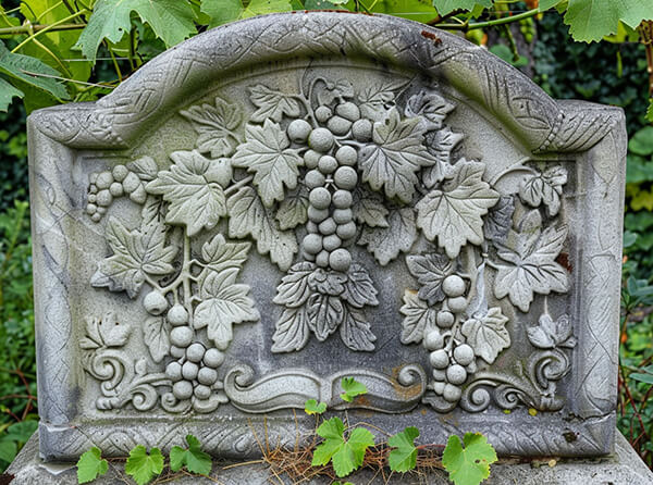 What do grapes mean on a headstone2