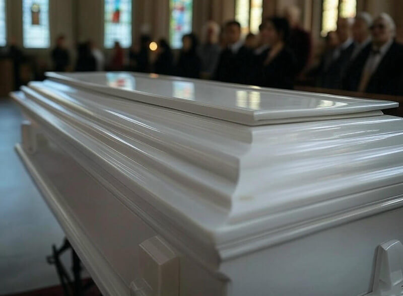 cercueil blanc