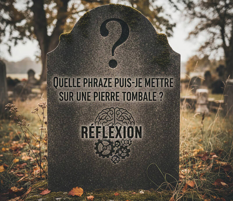 Quelle phrase puis-je mettre sur une pierre tombale2