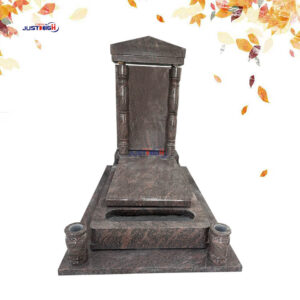 1596-1Monument funéraire chapelle en granit – Pierre tombale style chapelle personnalisable