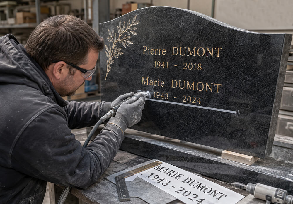 Peut-on inscrire deux noms sur une même pierre tombale4